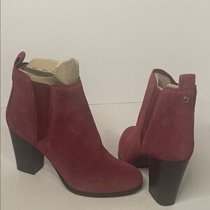 Michael Kors Red Ankle Booties